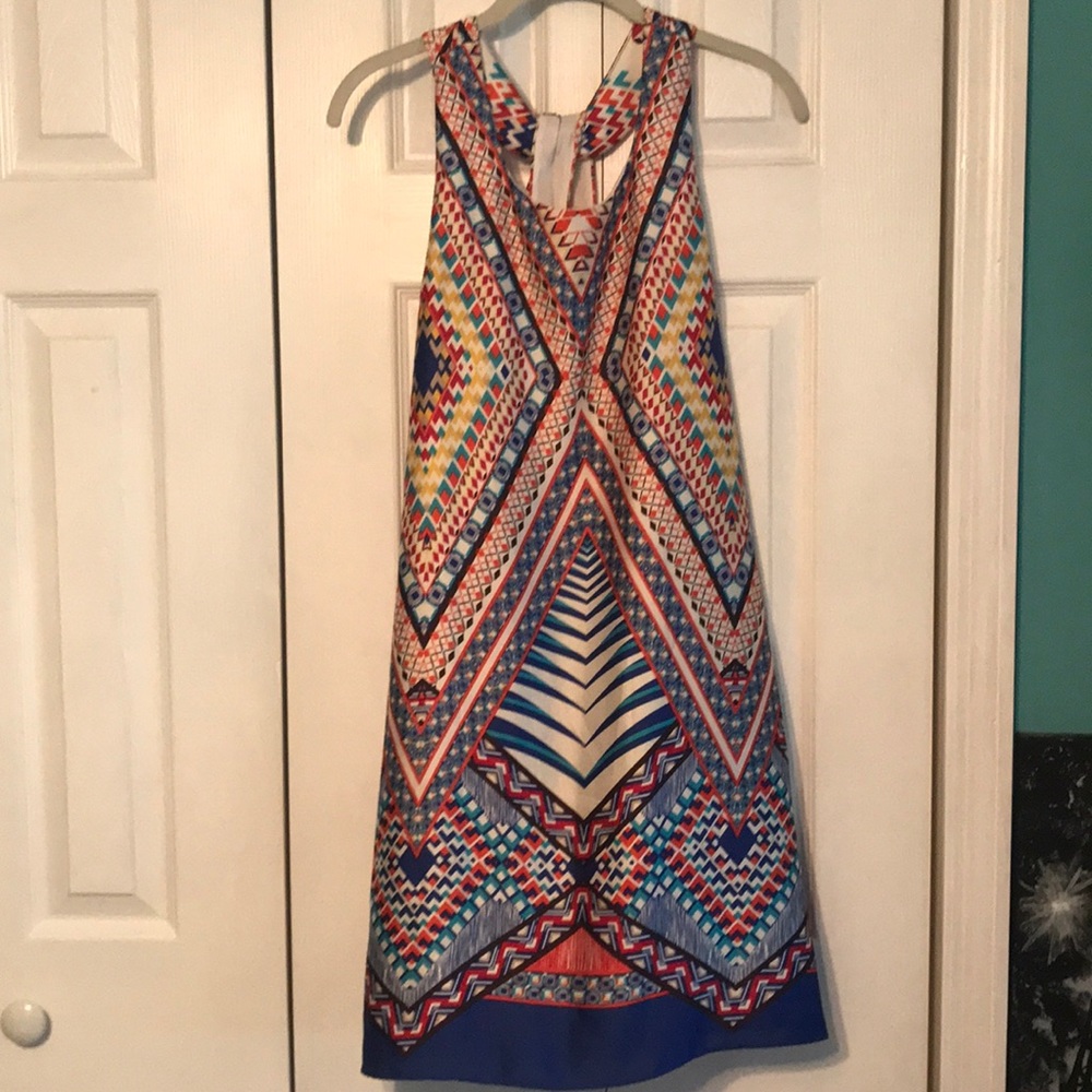 Summer Tribal print sleeveless dress